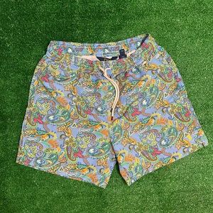 MENS POLO RAPLH LAUREN PAISLEY SWIM TRUNKS